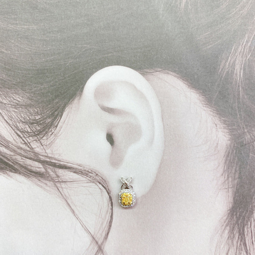 ピアス 天然イエローダイヤモンド K18 合計0.5ct 指輪・リング CHIC 