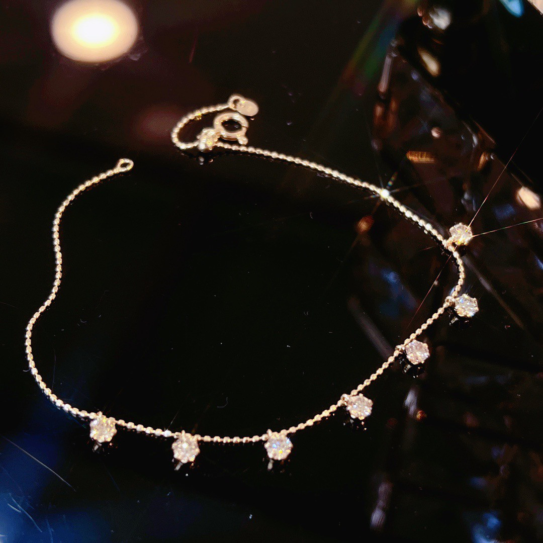 ブレスレット　天然ダイヤモンド　K18 合計0.6ct