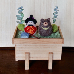 鯉のぼり 名入れ可〈受注製作〉 ミニチュア 可愛い 粘土 置物