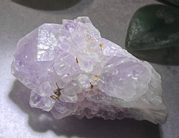 虹入り✨ カクタスアメジスト サボテン水晶 ラフストーン 原石