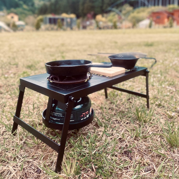 無骨アイアンテーブル IFS】シングルバーナー・テーブル・ビルトインバーナー