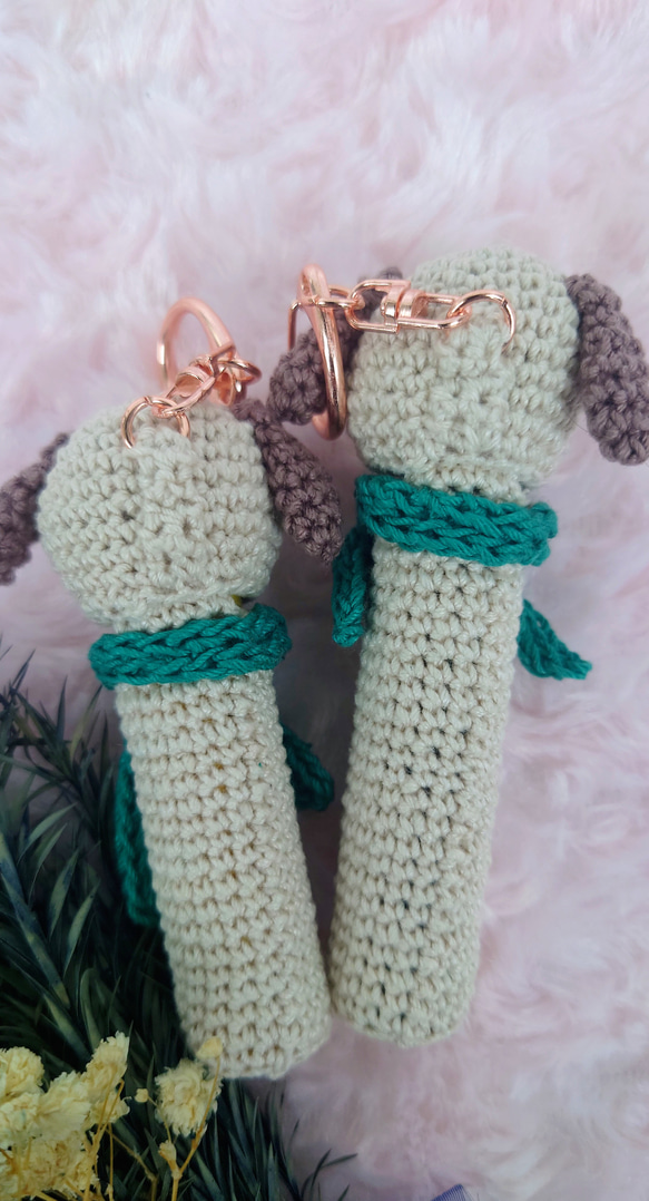 【送料無料】わんちゃん　リップケース バックチャーム 2枚目の画像