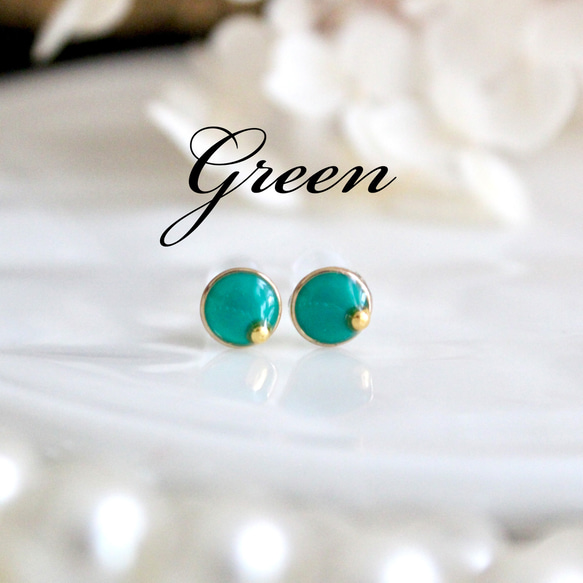 人気No.1☆職場OK5mm♡送料無料♡ミニゴールドピアス/イヤリング　ステンレス　樹脂ピアス　 8枚目の画像