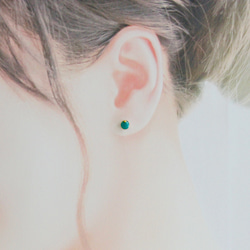 人気No.1☆職場OK5mm♡送料無料♡ミニゴールドピアス/イヤリング　ステンレス　樹脂ピアス　 13枚目の画像