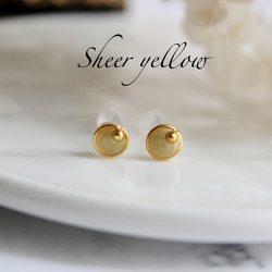 人気No.1☆職場OK5mm♡送料無料♡ミニゴールドピアス/イヤリング　ステンレス　樹脂ピアス　 3枚目の画像