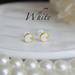 人気No.1☆職場OK5mm♡送料無料♡ミニゴールドピアス/イヤリング　ステンレス　樹脂ピアス　 11枚目の画像
