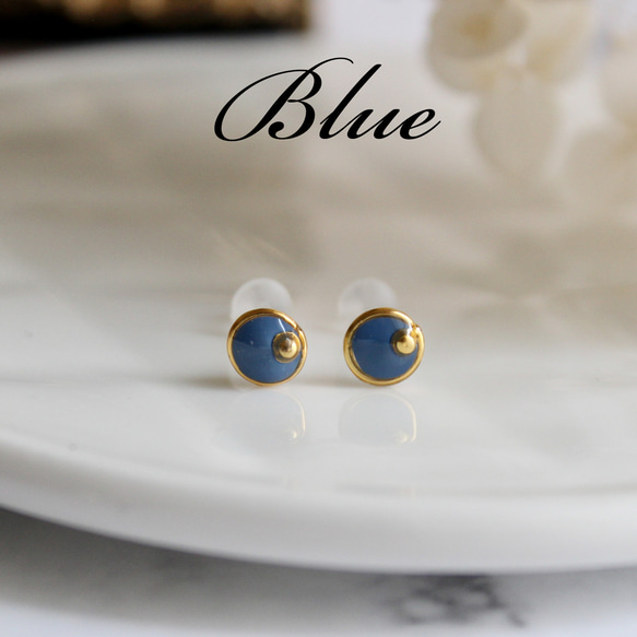 人気No.1☆職場OK5mm♡送料無料♡ミニゴールドピアス/イヤリング　ステンレス　樹脂ピアス　 6枚目の画像