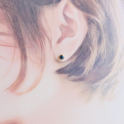 人気No.1☆職場OK5mm♡送料無料♡ミニゴールドピアス/イヤリング　ステンレス　樹脂ピアス　 14枚目の画像