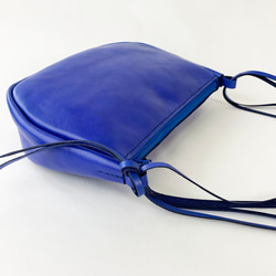 本革の2wayバッグ　ポシェットとハンドバッグ(blue) 10枚目の画像