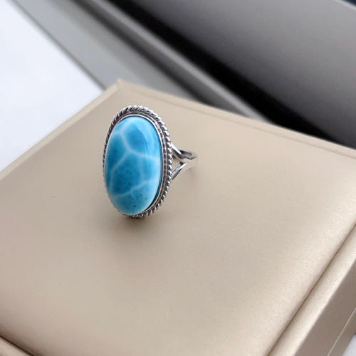 ラリマーの指輪たん！綺麗！ ラリマー 指輪 (15号)[t113-12614]