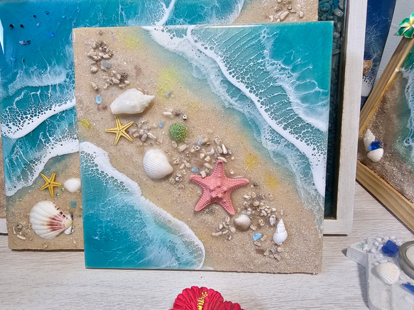 海を感じるインテリア 海 レジン オーシャンアートミニパネル 海を感じるインテリア 海 レジン オーシャンアートミニパネル