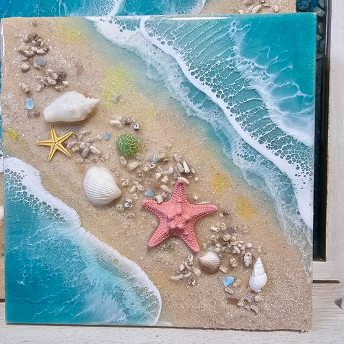 海を感じるインテリア 海 レジン オーシャンアートミニパネル 海を感じるインテリア 海 レジン オーシャンアートミニパネル