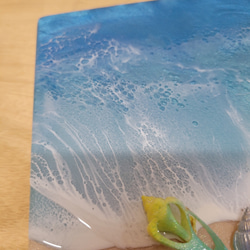 海を感じるインテリア　レジン　 オーシャンアートミニパネル　NO.4 5枚目の画像