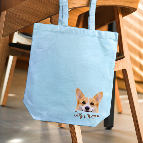 犬種選べる キャンバストートバッグ 】わんちゃんイラスト 毛色60種類