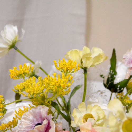 ウエディング　ブーケ　造花　アーティフィシャルフラワー　前撮り　ブートニア 結婚式前撮り アーティフィシャルフラワー ブーケ＆ブートニア