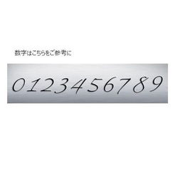 数字(ナンバー)プレート ロングネックレス 5枚目の画像