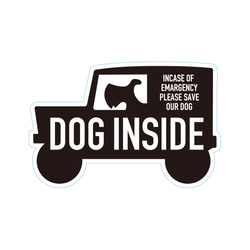ステッカー"DOG INSIDE" 1枚目の画像