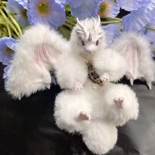 G0828-25★タグ付き  ぬいぐるみ うさぎ ドラゴン　2点 受注生産 不思議な動物,うさぎドラゴン ぬいぐるみ yizhangshui