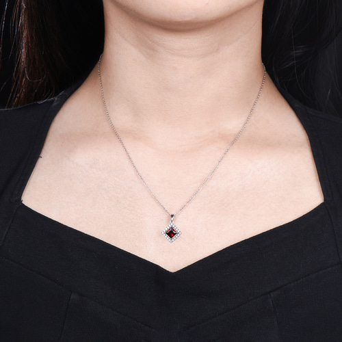 【Moon Magic】Madly In Love ガーネットネックレス POWER ON THE MOON PURPLE GARNET NECKLACE(2ZN2183)K18