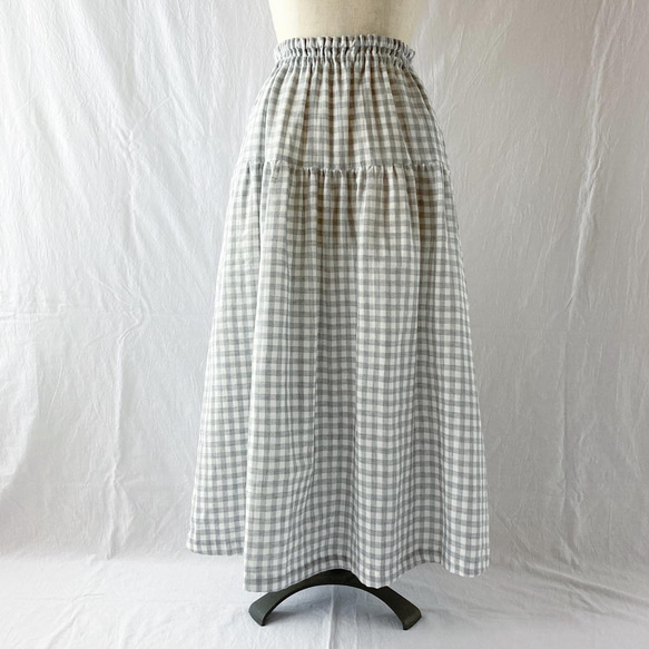 幹風疊層裙：85cm（紗格：灰色） 第4張的照片