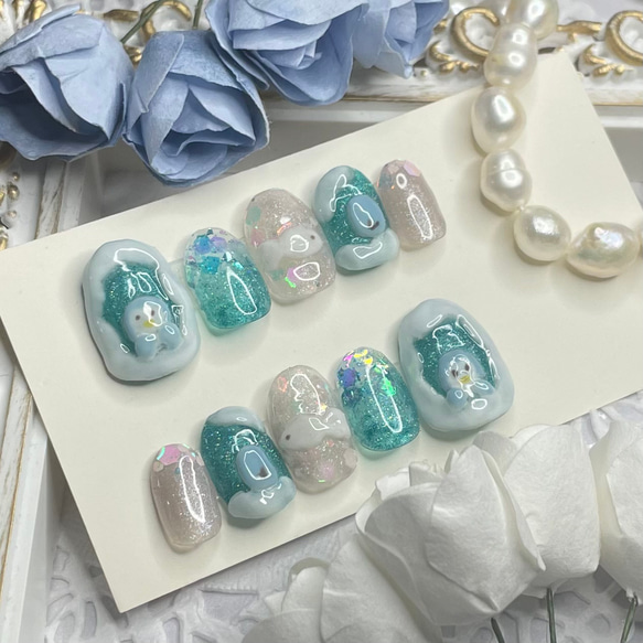ネイルチップ BANDI]ジェルフィットネイルチップ_オーバル (360pcs/12size)