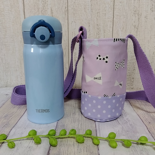 再販⭐️350ml用☆水筒カバー リボン紫 その他入園グッズ shiffon 通販 