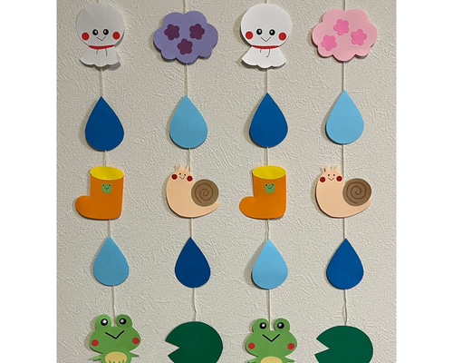 カエル てるてる坊主 梅雨 ガーランド ガーランド はる 通販 15767217
