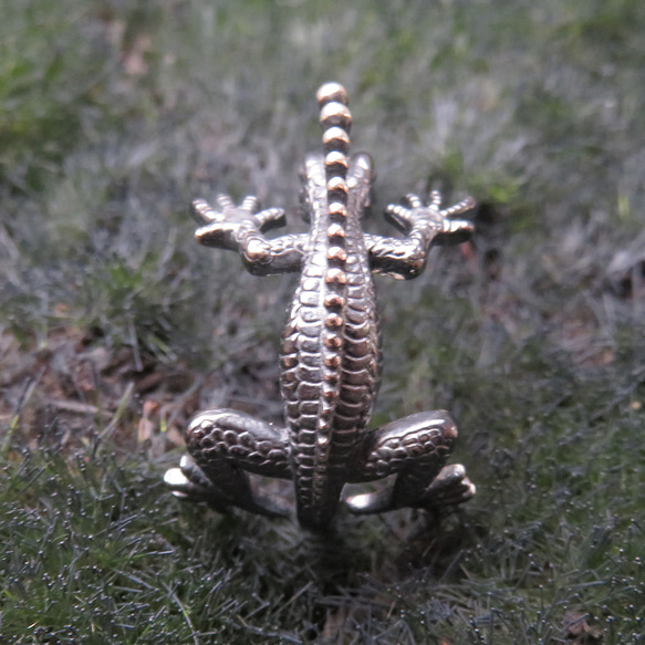 Angler Lizard(ツリビトトカゲ)　※Sv925燻し仕上げ 4枚目の画像