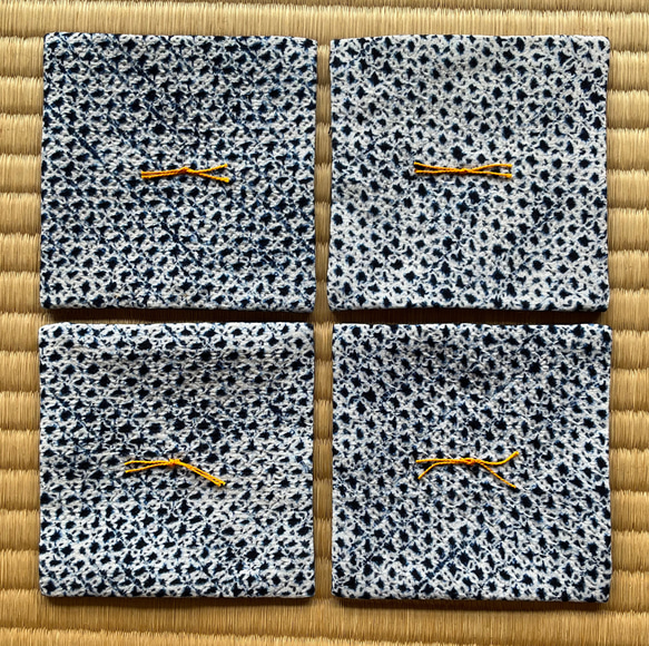 木綿のコースター(4枚組) 2枚目の画像