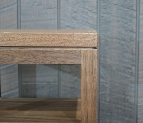 サイドテーブル　花台　コンソールテーブル　シンプル　おしゃれ　ブラックウォールナット無垢材　ちょっと贅沢 4枚目の画像