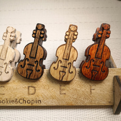 【楽器】バイオリン　木製クリップ　単品販売 13枚目の画像