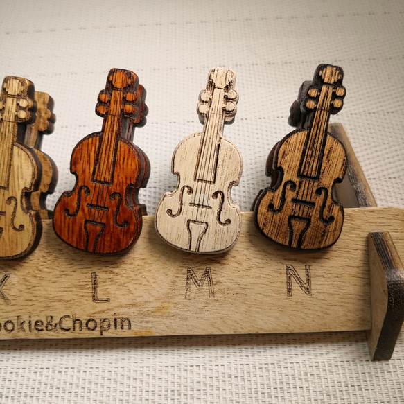【楽器】バイオリン　木製クリップ　単品販売 17枚目の画像