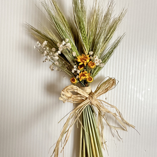 おまとめ⭐︎swag #295 小麦のパニエ スワッグ ドライフラワー ドライ