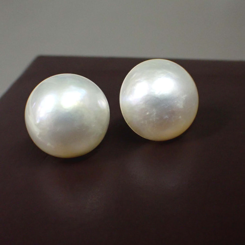 マベパール K14WGピアス ピアス（スタッド・一粒） ジュエリー工房  