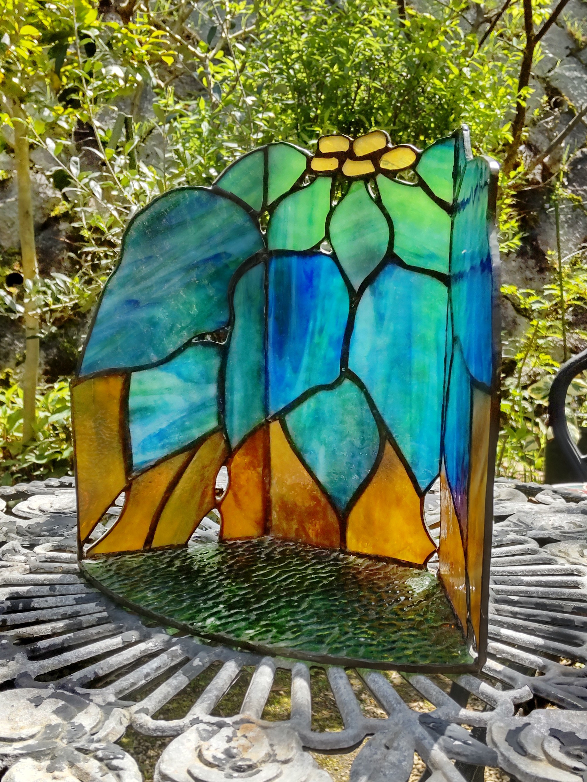 ステンドグラス　トンボ　アンテイークランプ(303) ステンドグラス トンボ アンテイークランプ(303) 楽天市場