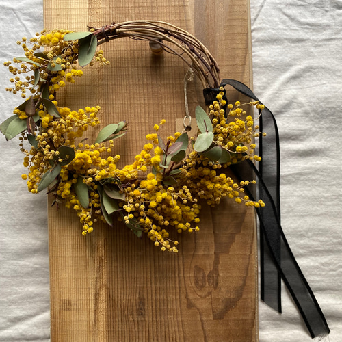 リース ミモザ 母の日ギフト
