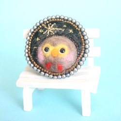 羊毛フェルトブローチ★ハンドメイド★刺繍★ビーズ★ 優しい風が吹く大木 CRAFTING | 羊毛で作る ふんわり優しい花ブローチキット
