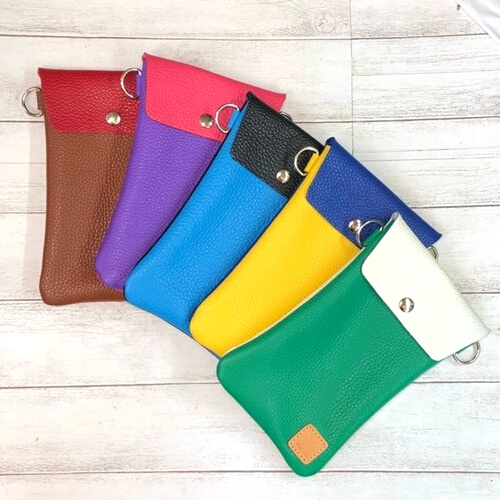 《組合せ自由》本革ミニサコッシュ／ショルダーバッグ