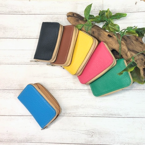 【シュリンクレザー】フルラウンドコインケース／ミニ財布