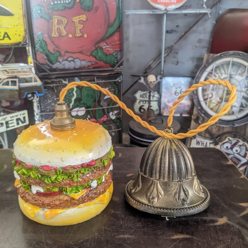 アメリカン雑貨 ペンダントランプ 電飾看板 バーガーズカフェ 