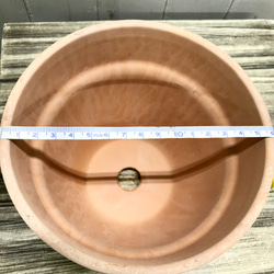 イタリアンテラコッタ  素焼き鉢  直径16×H13.5cm 6枚目の画像