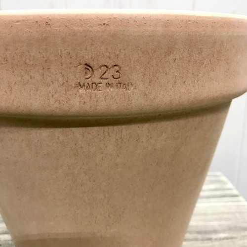 イタリアンテラコッタ 素焼き鉢 直径23cm高さ20.5cm その他インテリア