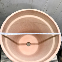 イタリアンテラコッタ  素焼き鉢  直径23cm高さ20.5cm 7枚目の画像