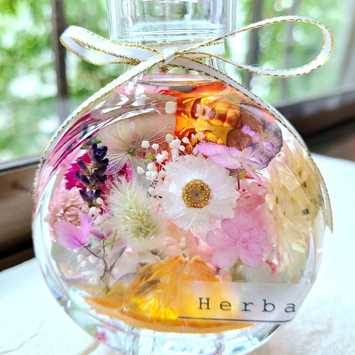 小花のハーバリウム 〜フラット150 ハーバリウム・植物標本 麗花