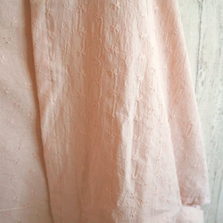 [奶油色短上衣 3way] 遮陽和降溫措施 花卉棉花邊 禮物均碼 日本製造 第12張的照片