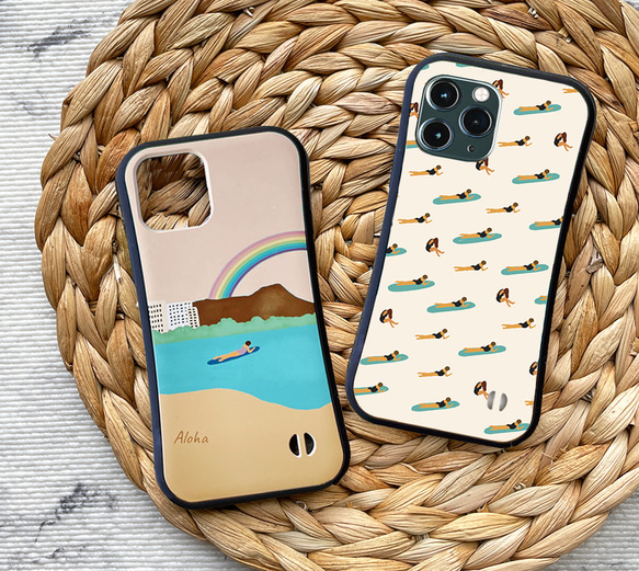 【耐衝撃グリップケース】BEACH PEOPLE iPhone ビーチピープル サーファー サーフィン 海 スマホケース 5枚目の画像