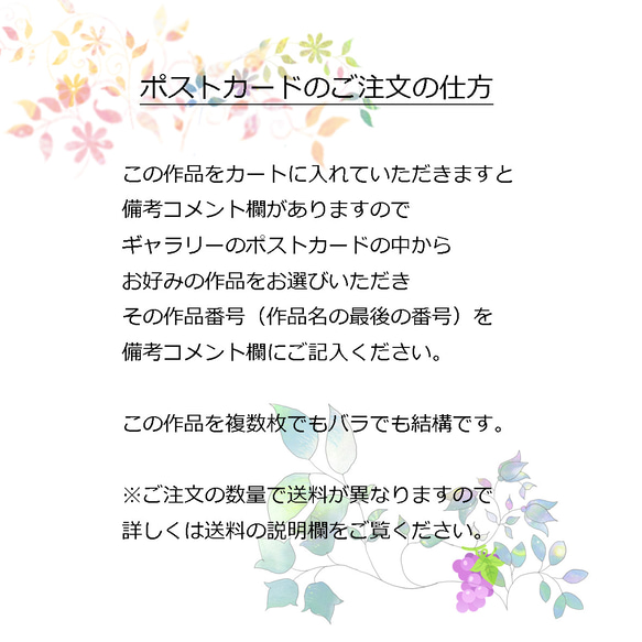 「風の北斗七星を探して」　空　海　ほっこり癒しのイラストポストカード2枚組No.054 3枚目の画像