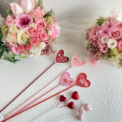 ROSE❣️ピンクピンクアレンジ❣️プリザーブドフラワー❣️ジニア、薔薇❁⃘*.゜ ジニアさくら薔薇プリザーブドフラワー ピンク系プチアレンジ