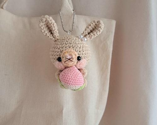 枯れない花 あみぐるみ　インテリア　ピンクM 1 アニマルバスケットねこ 花束 お花 ハンドメイド ぬいぐるみ花束 かぎ針編み 完成品