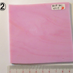 ブルズアイ　フュージング用板ガラス239　ピンク系2種と端材いろいろ　フリットガラス3種 8枚目の画像